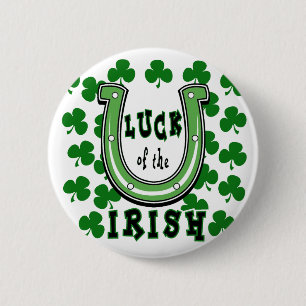 Luck of the Irish button