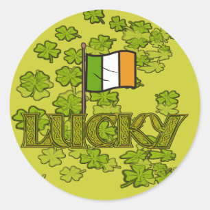 Luck of the Irish Classic Round Sticker