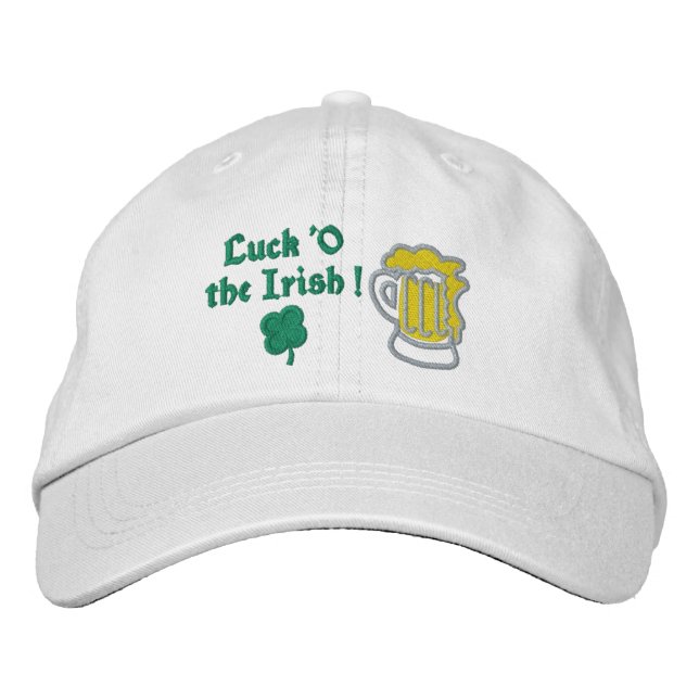 Luck of The Irish Embroidered Cap (Front)