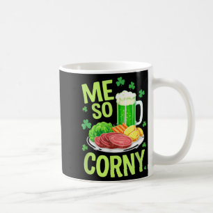Luck of the irish green beer and corned beef feast coffee mug