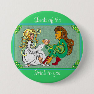 Luck of the Irish - Happy St Patrick's Day 7.5 Cm Round Badge