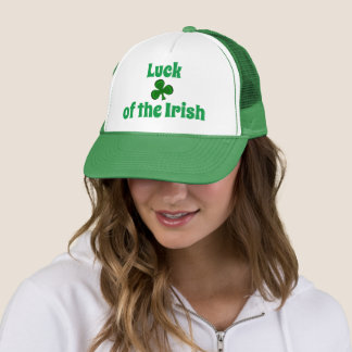Luck of the Irish & Lucky clover Shamrock Trucker Hat