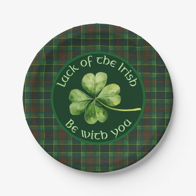 Luck of the Irish Paper Plates (Front)