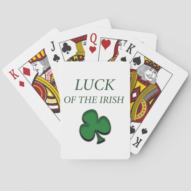 Luck Of The Irish Playing Cards (Back)
