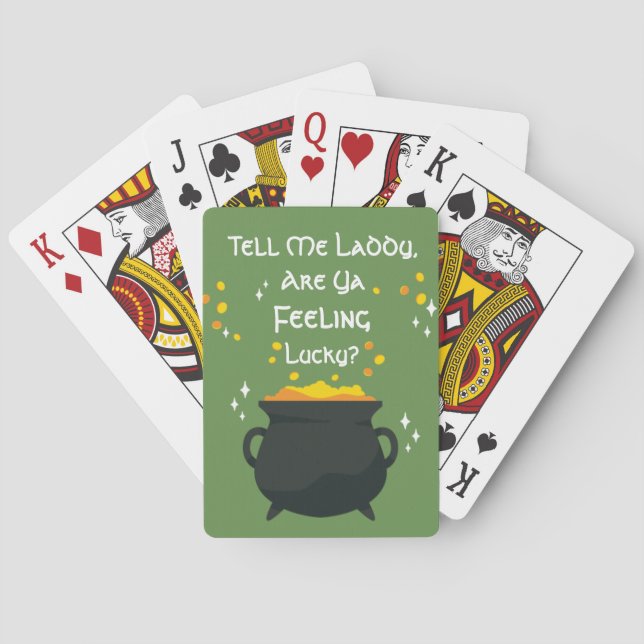 Luck Of The Irish Playing Cards | Irish Gifts (Back)