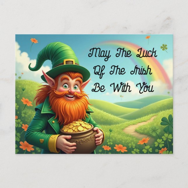 Luck Of The Irish Postcard (Front)