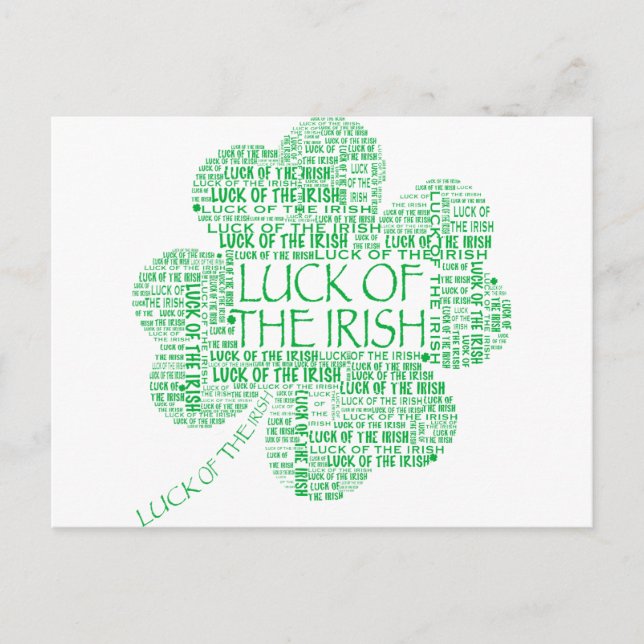 LUCK OF THE IRISH POSTCARD (Front)