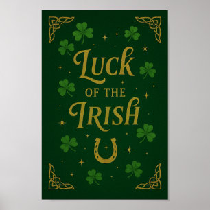 Luck of the Irish Poster   St. Patrick’s Day Art