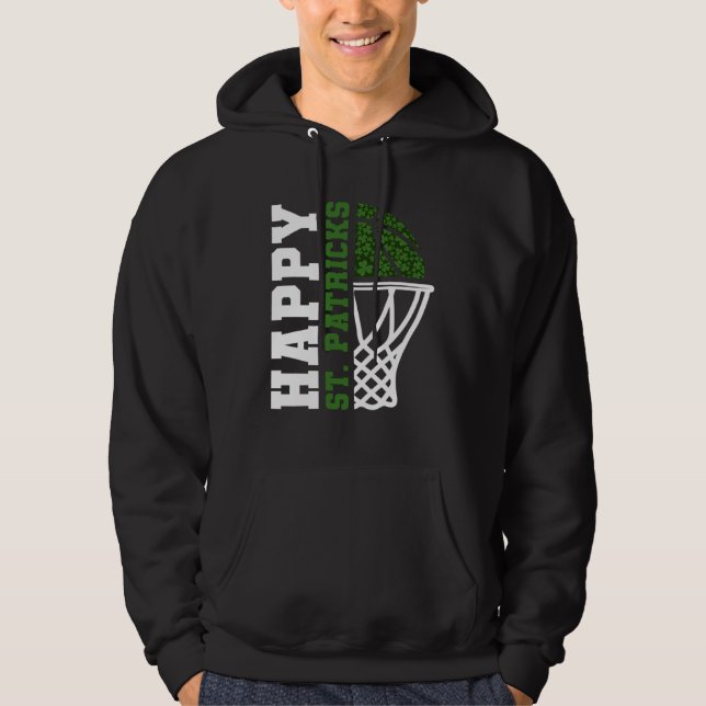 Luck of the Irish St Patrick s Day Accessories Bas Hoodie (Front)