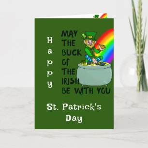 Luck of the Irish St Patrick's Day Card
