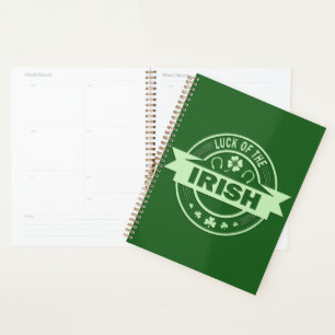Luck of the Irish St Patrick's day Planner