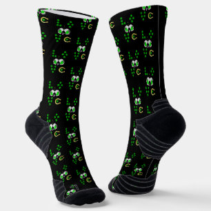 Luck Shamrock Dublin Day Horseshoe Irish Socks