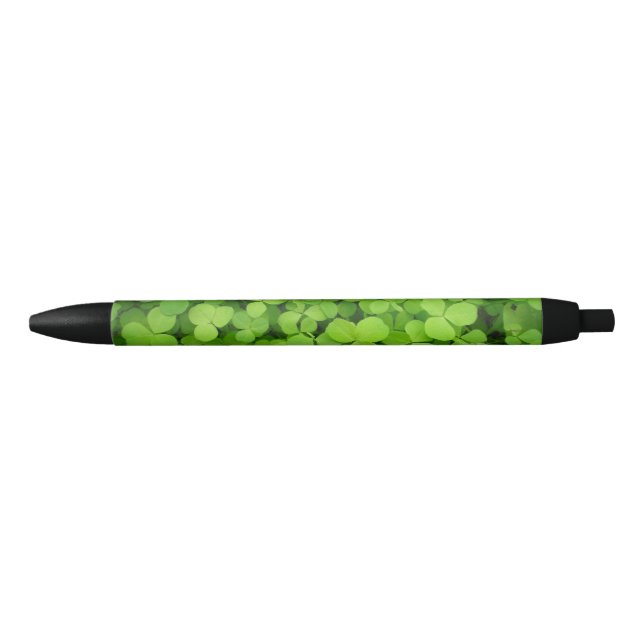Luck Shamrocks! Black Ink Pen (Front)