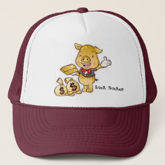 Luck Sucker Money Pig Trucker Hat