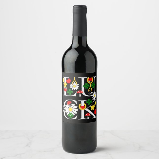 Luck Wine Label (Front)