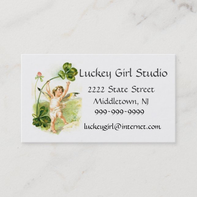 Luckey Girl Studio Business Card (Front)