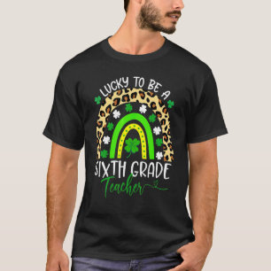 Luckiest 6th Sixth Grade Teacher St Patricks Day T-Shirt