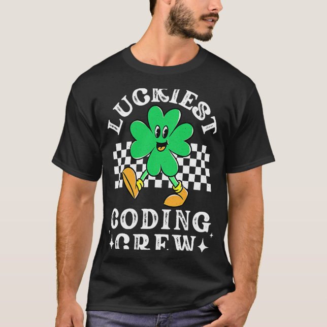 Luckiest Coding Crew Comp Sci Computer Science St  T-Shirt (Front)