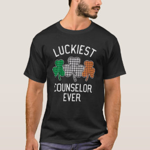 Luckiest Counsellor Ever St Patrick's Day Irish Fl T-Shirt