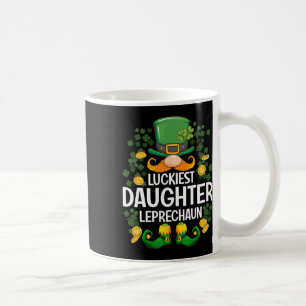 Luckiest Daughter Leprechaun St Patricks Day Party Coffee Mug
