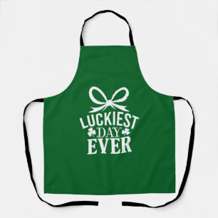 Luckiest Day Ever St Patricks Day Irish Lucky  Apron