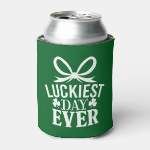 Luckiest Day Ever St Patricks Day Irish Lucky  Can Cooler