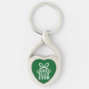 Luckiest Day Ever St Patricks Day Irish Lucky Key Ring