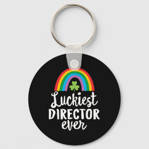 Luckiest Director Ever St Patrick Day Shamrocks Key Ring