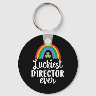 Luckiest Director Ever St Patrick Day Shamrocks  Key Ring