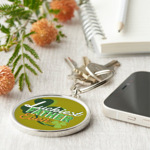 Luckiest Father Ever Key Ring
