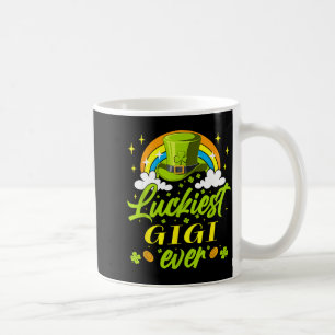 Luckiest gigi ever shamrocks lucky st patrick's da coffee mug