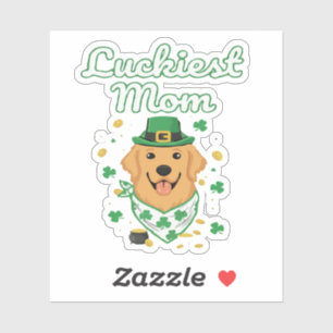 Luckiest Golden Retriever Mum St. Patrick's Day