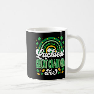 Luckiest Great Grandma Ever Shamrocks Lucky St Coffee Mug