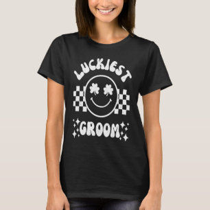 Luckiest Groom Lets Get Lucked Up Bachelorette Ret T-Shirt