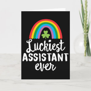 Luckiest Istant Ever St Patrick Day Shamrocks Card