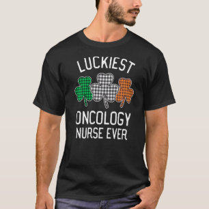 Luckiest Oncology Nurse Ever St Patrick S Day Iri T-Shirt