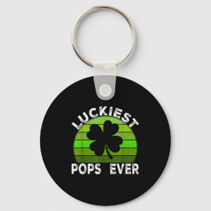 Luckiest pops ever shamrocks lucky st patrick's da key ring