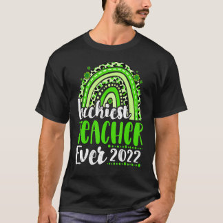 Luckiest Teacher Ever Rainbow Teacher St Patricks T-Shirt