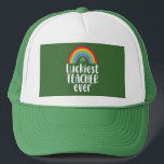 Luckiest Teacher Ever School Gift St Patricks Day  Trucker Hat<br><div class="desc">Luckiest Teacher Ever School Gift St Patricks Day</div>