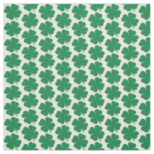 Lucky 4 Leaf Clover Fabric
