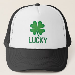 Lucky 4 leaf clover St. Patrick's Day hat