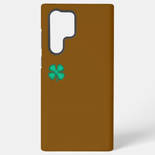 Lucky 4 Leaf Irish Clover brown S22 Ult phone case