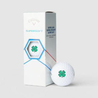 Lucky 4 Leaf Irish Clover Callaway Soft golf balls
