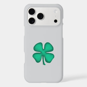 Lucky 4 Leaf Irish Clover gray iPhone 17 Pro Max