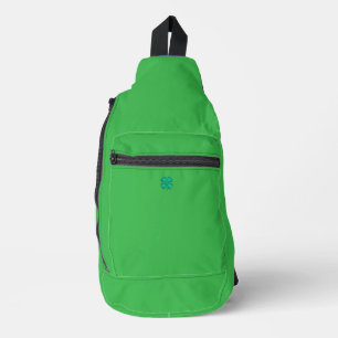 Lucky 4 Leaf Irish Clover green backpack