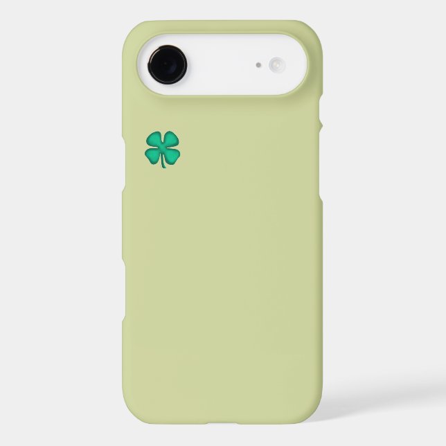 Lucky 4 Leaf Irish Clover green iPhone 17 Air case (Back)