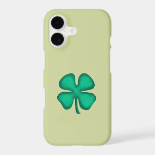 Lucky 4 Leaf Irish Clover green iPhone 17 S case