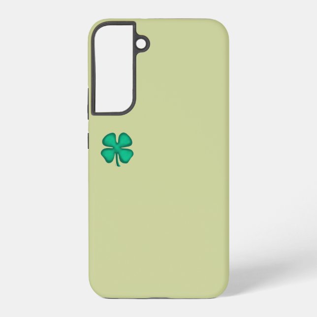 Lucky 4 Leaf Irish Clover green S22Plus phone case (Back)
