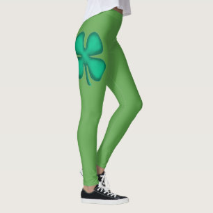 Lucky 4 Leaf Irish Clover leggings