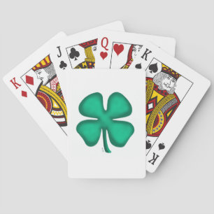 Lucky 4 Leaf Irish Clover Poker playing cards